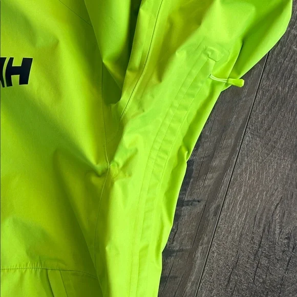 Helly Hansen Men’s Vibrant Lime Hooded Jacket size Large - Picture 5 of 10